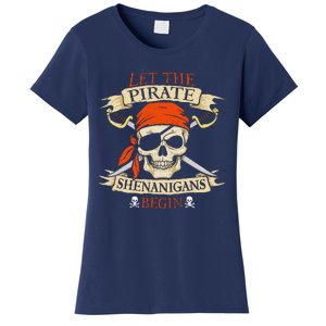 Let The Pirate Shenanigans Begin Halloween Skull Bandana Boy Women's T-Shirt