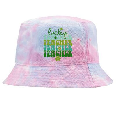 Lucky Teacher Patrick Day Gift Tie-Dyed Bucket Hat