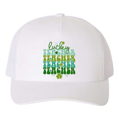 Lucky Teacher Patrick Day Gift Yupoong Adult 5-Panel Trucker Hat