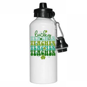 Lucky Teacher Patrick Day Gift Aluminum Water Bottle