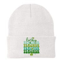 Lucky Teacher Patrick Day Gift Knit Cap Winter Beanie