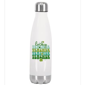 Lucky Teacher Patrick Day Gift Stainless Steel Insulated Water Bottle