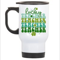 Lucky Teacher Patrick Day Gift Stainless Steel Travel Mug