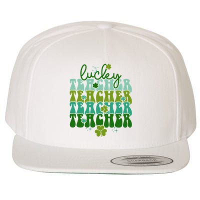 Lucky Teacher Patrick Day Gift Wool Snapback Cap