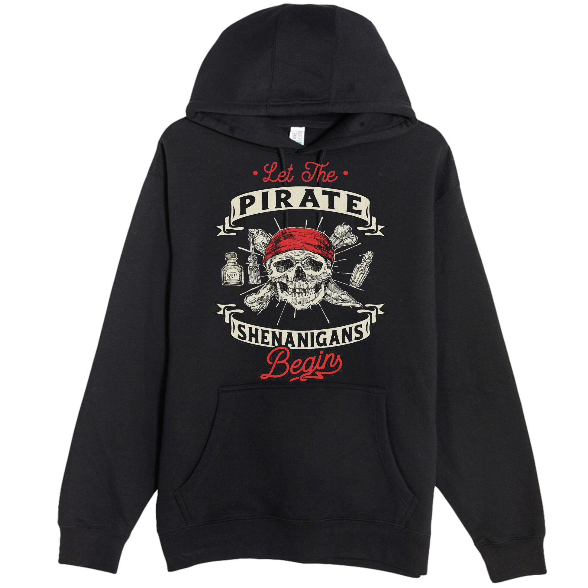 Let The Pirate Shenanigans Begin Crossbones Freebooter Premium Pullover Hoodie