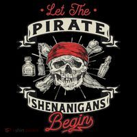 Let The Pirate Shenanigans Begin Crossbones Freebooter Toddler Hoodie