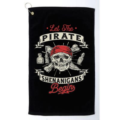 Let The Pirate Shenanigans Begin Crossbones Freebooter Golf Towel