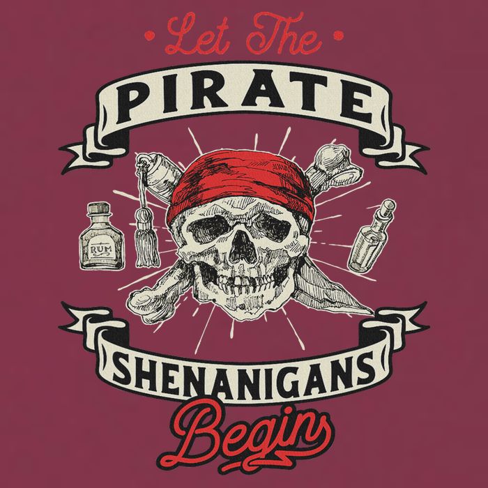 Let The Pirate Shenanigans Begin Crossbones Freebooter 16oz Travel Tumbler