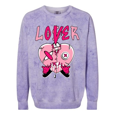 Low Triple Pink Tee Loser Lover Heart Dripping Triple Pink Colorblast Crewneck Sweatshirt