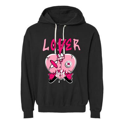 Low Triple Pink Tee Loser Lover Heart Dripping Triple Pink Garment-Dyed Fleece Hoodie