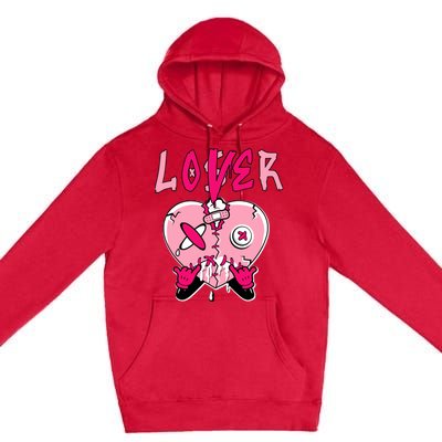 Low Triple Pink Tee Loser Lover Heart Dripping Triple Pink Premium Pullover Hoodie