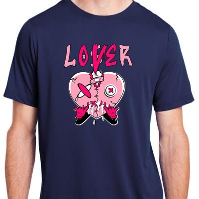 Low Triple Pink Tee Loser Lover Heart Dripping Triple Pink Adult ChromaSoft Performance T-Shirt