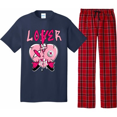 Low Triple Pink Tee Loser Lover Heart Dripping Triple Pink Pajama Set