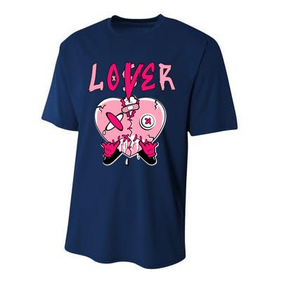 Low Triple Pink Tee Loser Lover Heart Dripping Triple Pink Performance Sprint T-Shirt