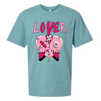 Low Triple Pink Tee Loser Lover Heart Dripping Triple Pink Sueded Cloud Jersey T-Shirt