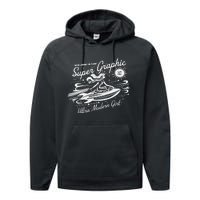 Leaving The Planet Super Graphic Ultra Modern Girl Performance Fleece Hoodie