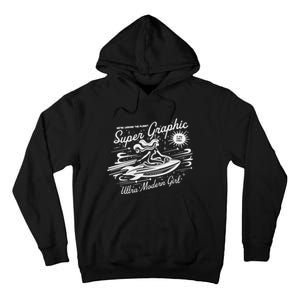 Leaving The Planet Super Graphic Ultra Modern Girl Tall Hoodie