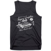 Leaving The Planet Super Graphic Ultra Modern Girl Tank Top