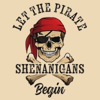 Let The Pirate Shenanigans Begin Funny Pirate Skull Skeleton Zip Tote Bag