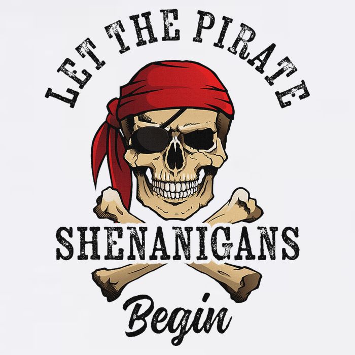 Let The Pirate Shenanigans Begin Funny Pirate Skull Skeleton Hoodie