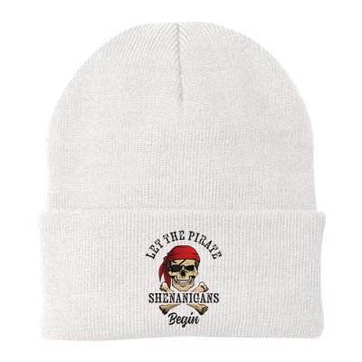 Let The Pirate Shenanigans Begin Funny Pirate Skull Skeleton Beanie