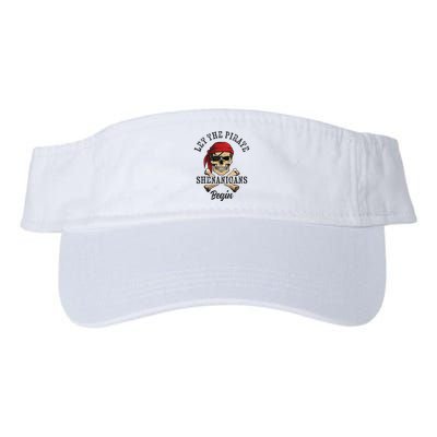 Let The Pirate Shenanigans Begin Funny Pirate Skull Skeleton Visor