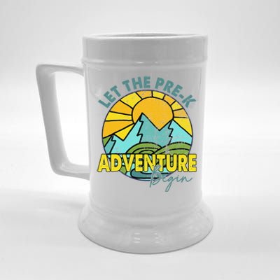 Let The PreK Adventure Begin Happy First Day Of School Beer Stein