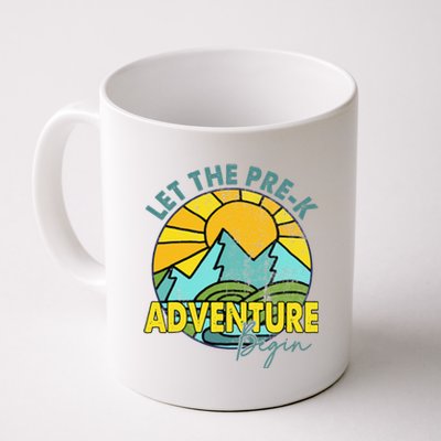 Let The PreK Adventure Begin Happy First Day Of School Coffee Mug