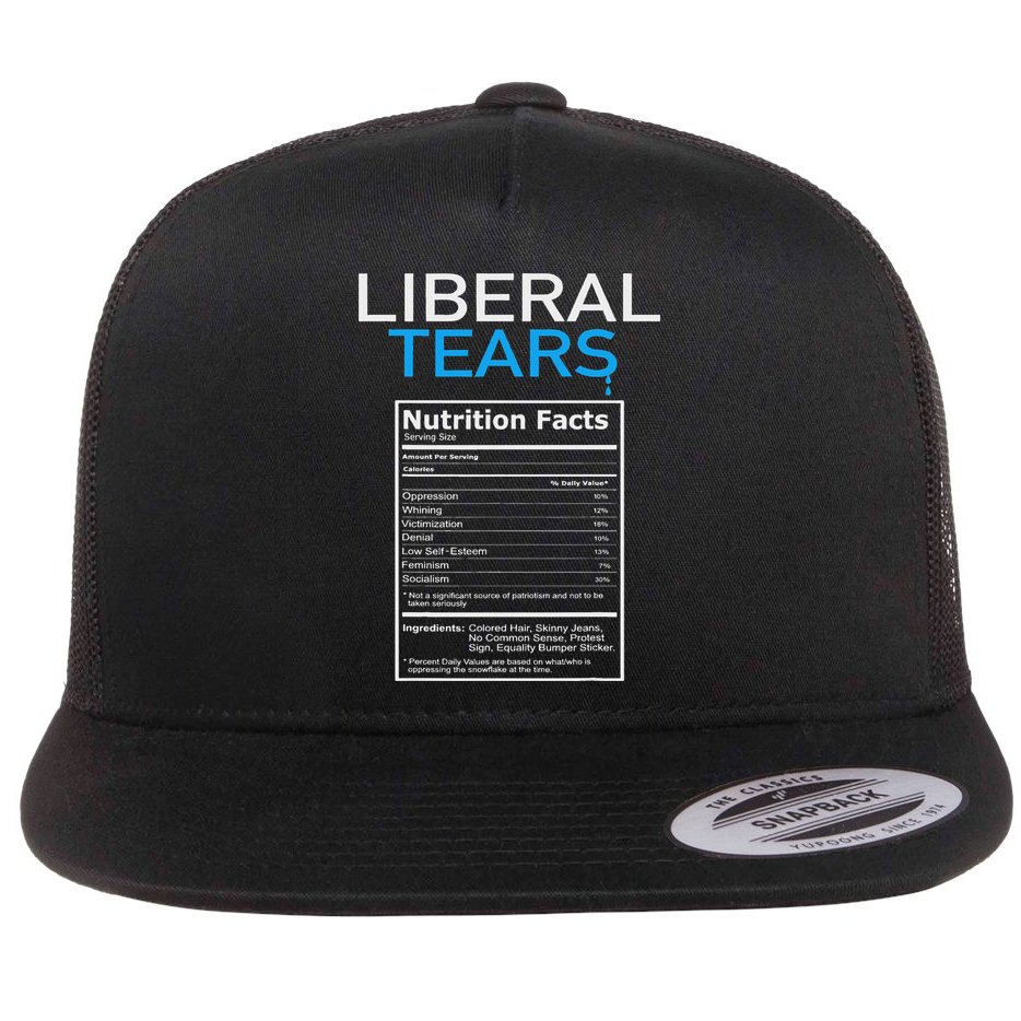 Liberal Tears Pro Trump Flat Bill Trucker Hat