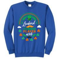 Luckiest Tennis Player Ever Shamrock Top Hat St Patricks Day Cool Gift Sweatshirt