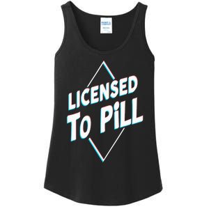 License to pill Pharmacy Pharmacist Ladies Essential Tank