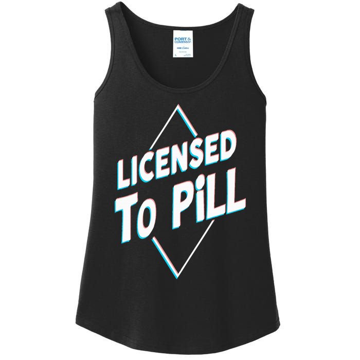 License to pill Pharmacy Pharmacist Ladies Essential Tank