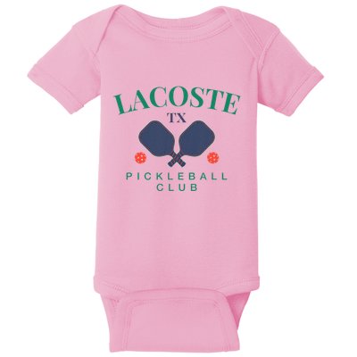 Lacoste Tx Pickleball Club For Paddle Players Baby Bodysuit