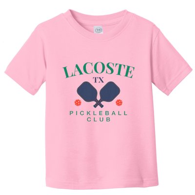 Lacoste Tx Pickleball Club For Paddle Players Toddler T-Shirt