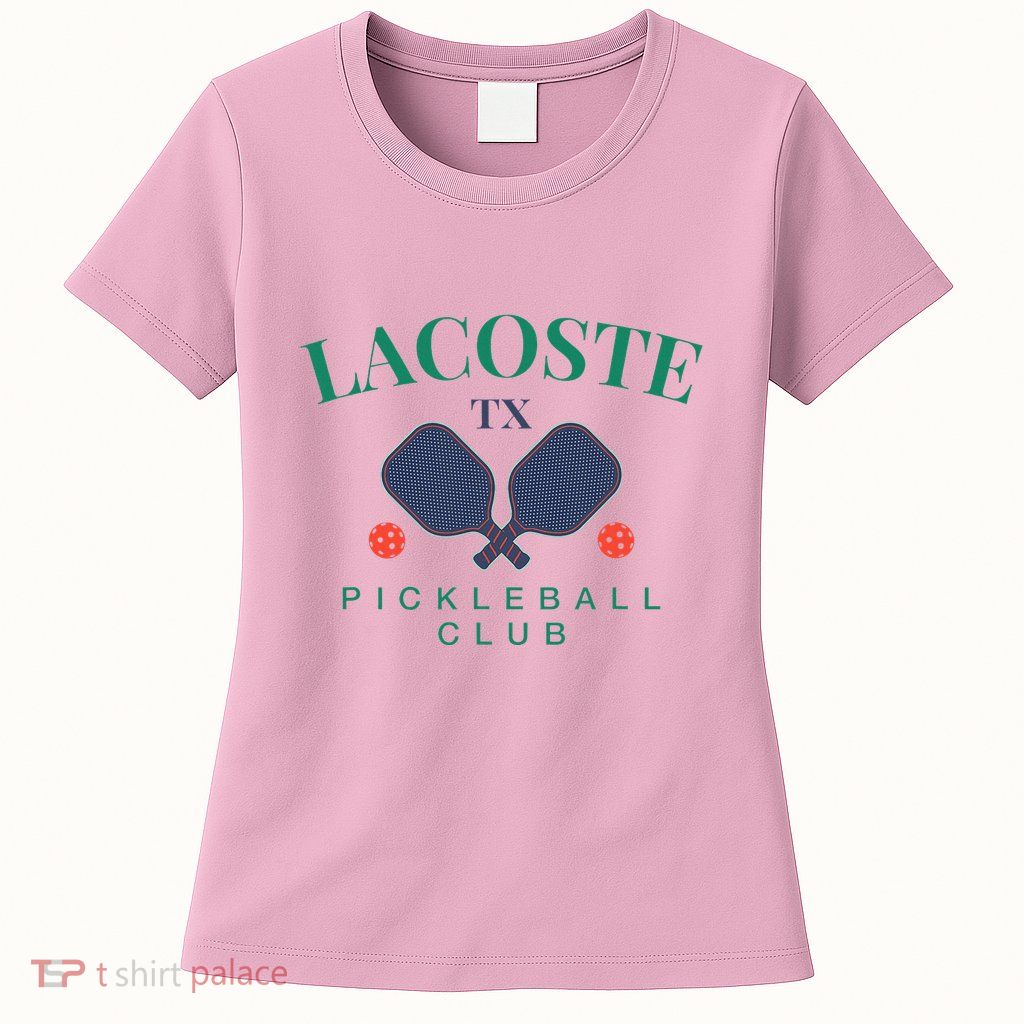 Lacoste Tx Pickleball Club For Paddle Players Womens T-Shirt