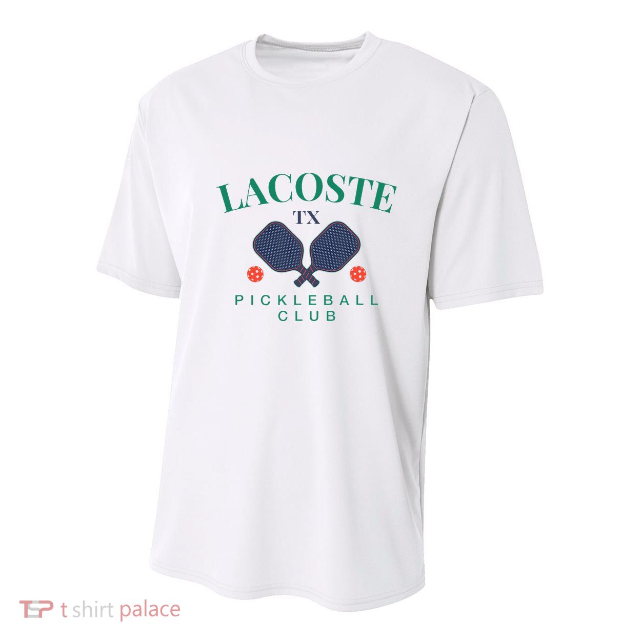 Lacoste Tx Pickleball Club For Paddle Players Youth Performance Sprint T-Shirt