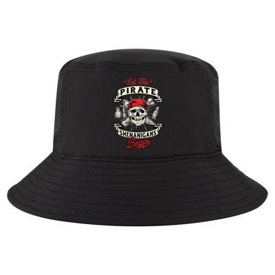 Let The Pirate Shenanigans Begin Crossbones Freebooter Cool Comfort Performance Bucket Hat