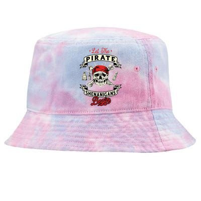 Let The Pirate Shenanigans Begin Crossbones Freebooter Tie-Dyed Bucket Hat