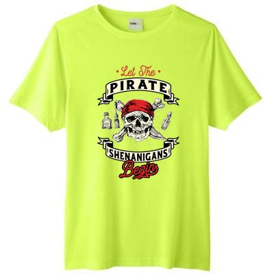 Let The Pirate Shenanigans Begin Crossbones Freebooter Tall Fusion ChromaSoft Performance T-Shirt