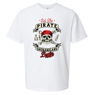 Let The Pirate Shenanigans Begin Crossbones Freebooter Sueded Cloud Jersey T-Shirt