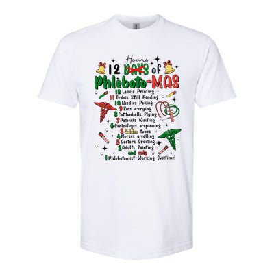 Lab Tech Phlebotomist Christmas Phlebotomy Tech Blood Tube Softstyle CVC T-Shirt