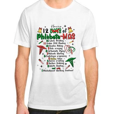 Lab Tech Phlebotomist Christmas Phlebotomy Tech Blood Tube Adult ChromaSoft Performance T-Shirt