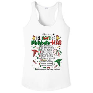 Lab Tech Phlebotomist Christmas Phlebotomy Tech Blood Tube Ladies PosiCharge Competitor Racerback Tank