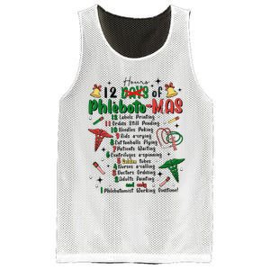 Lab Tech Phlebotomist Christmas Phlebotomy Tech Blood Tube Mesh Reversible Basketball Jersey Tank