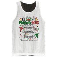 Lab Tech Phlebotomist Christmas Phlebotomy Tech Blood Tube Mesh Reversible Basketball Jersey Tank