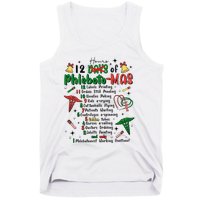 Lab Tech Phlebotomist Christmas Phlebotomy Tech Blood Tube Tank Top