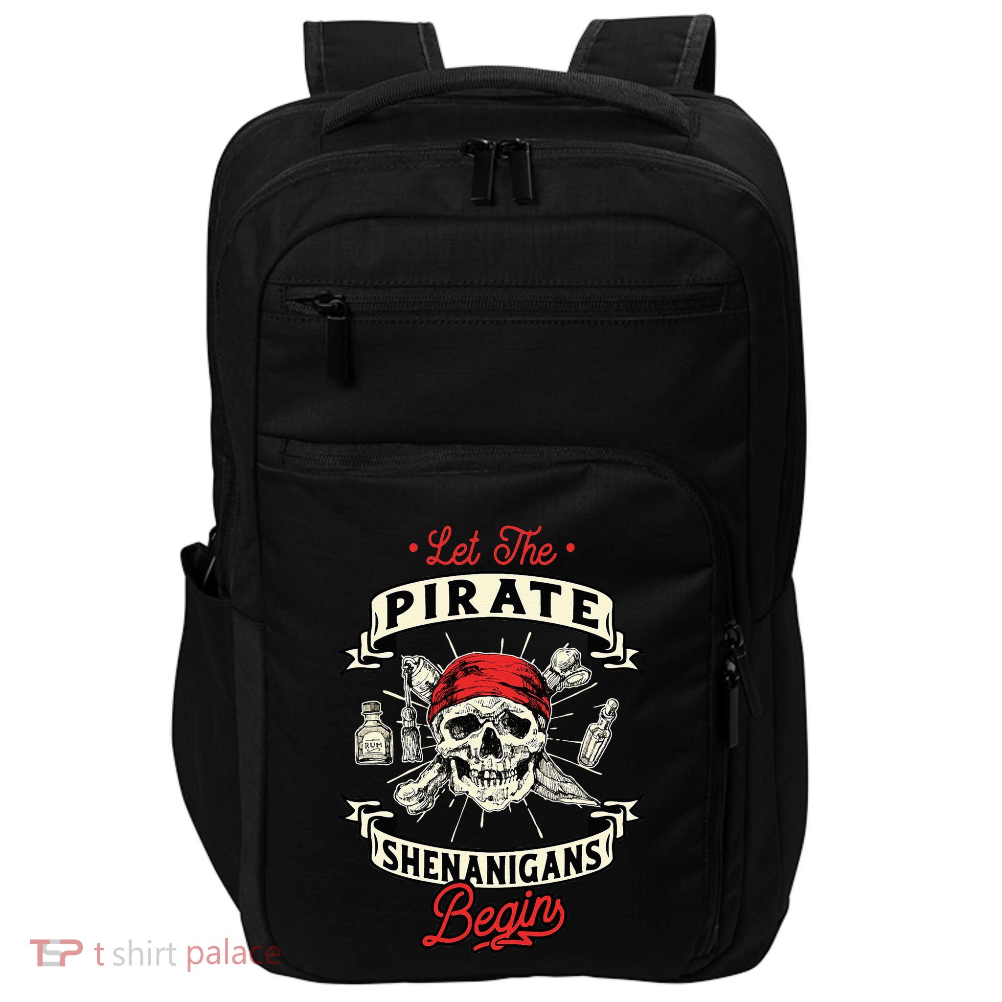 Let The Pirate Shenanigans Begin Crossbones Freebooter Impact Tech Backpack