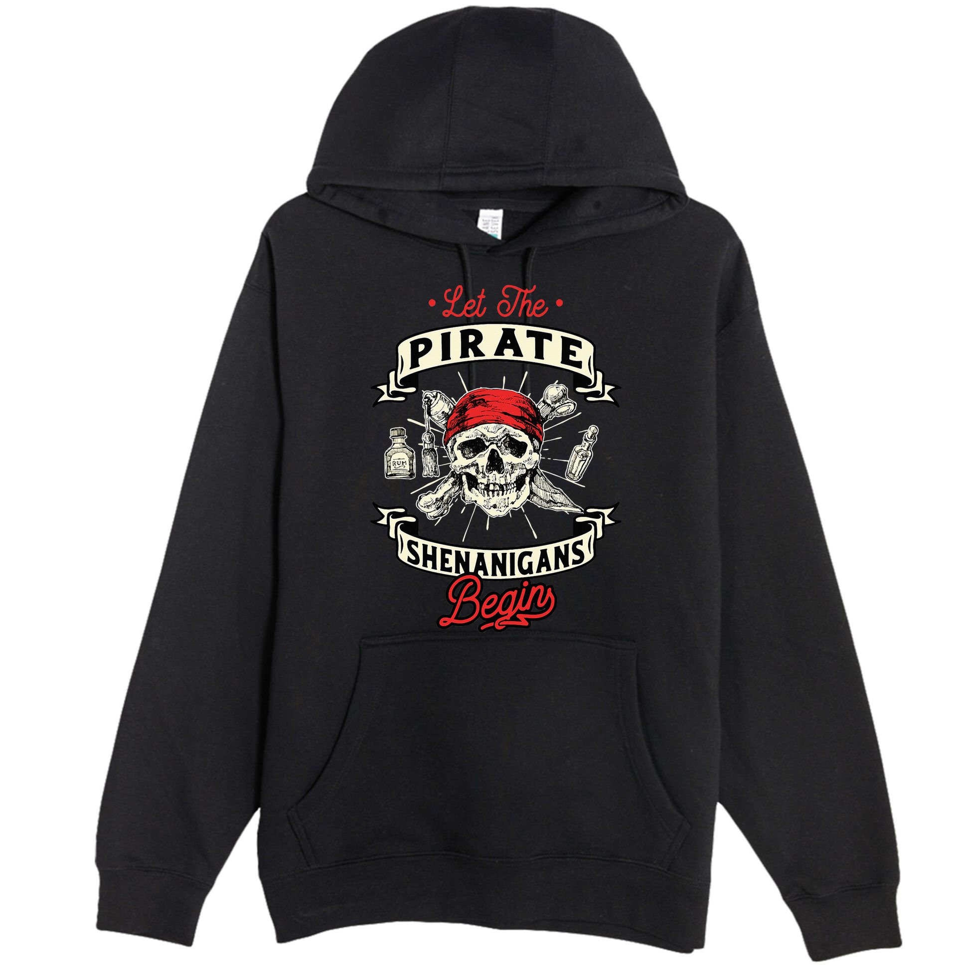Let The Pirate Shenanigans Begin Crossbones Freebooter Premium Pullover Hoodie
