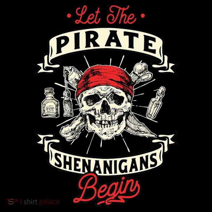 Let The Pirate Shenanigans Begin Crossbones Freebooter Toddler Fine Jersey T-Shirt