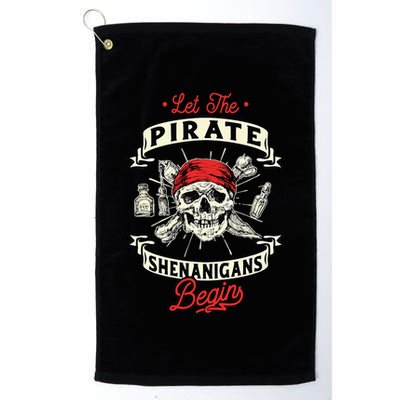 Let The Pirate Shenanigans Begin Crossbones Freebooter Golf Towel